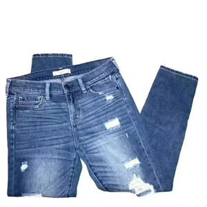Abercrombie & Fitch Distressed Skinny blue Jeans